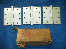 3- Heavy Duty Commercial Grade 4-1/2" x 4-1/2" Door Hinges...Never Used