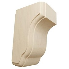 COR02X02X04CPRW-CASE-6 Capistrano Mission Wood Corbels, 2 1/2"W x 2 3/4"D x 4