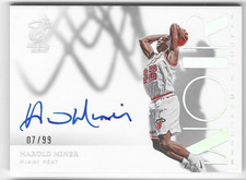 HAROLD MINER 2022 PANINI NOIR SHADOW SIGNATURES AUTO CARD #7/99!