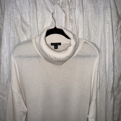 Saks Fifth Avenue beige Rollkragen Gr. XL mit Saum/Langarm Pullover Pulli - Bild 4 von 8