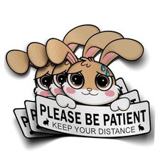 3PCS Student Driver Sticker for Car   Please Be Patient New Sticker, Reusable