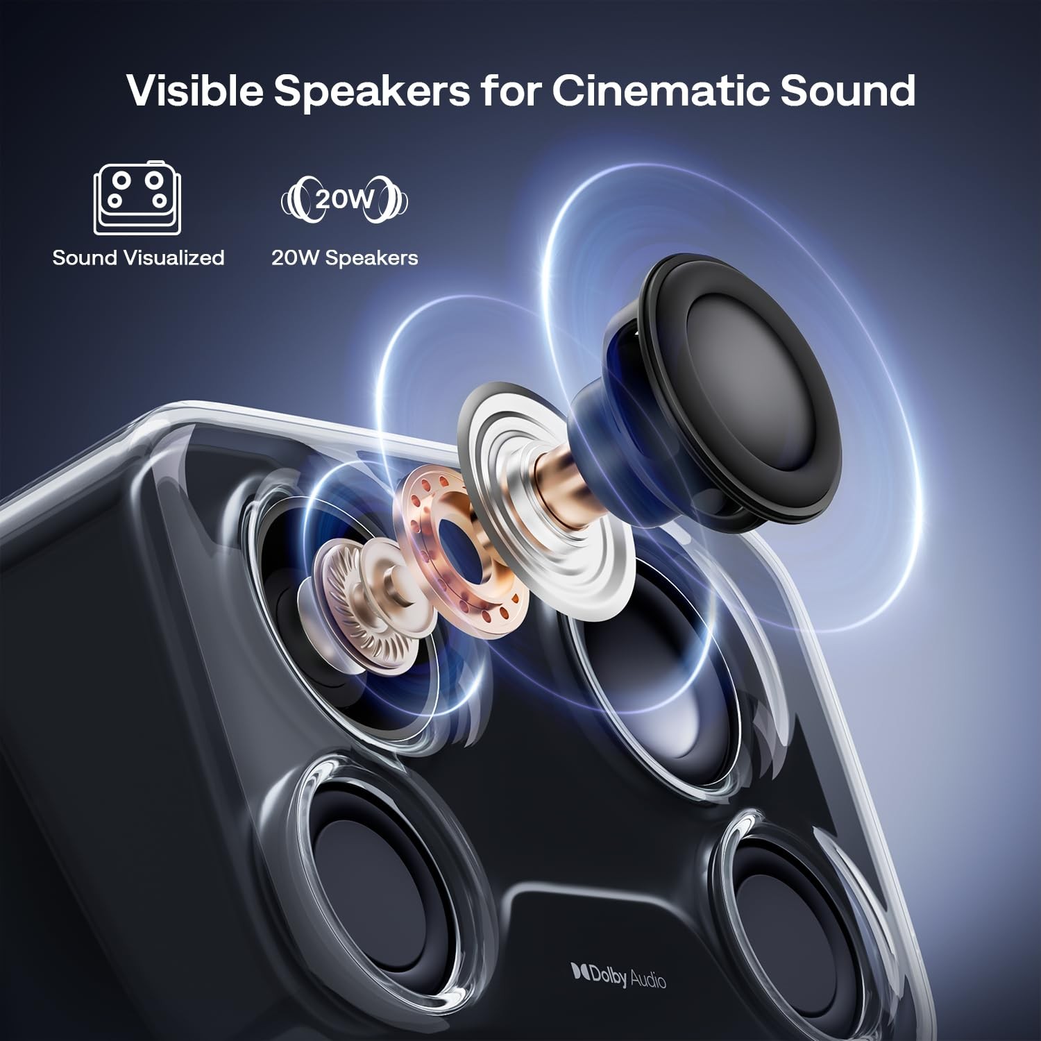 BOOM mini Google TV 4K Supported Smart Projector with WiFi and Bluetooth, Out...