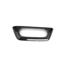 Interior Air Conditioning Button Panel Cover Trim Car Carbon Fiber Pattern