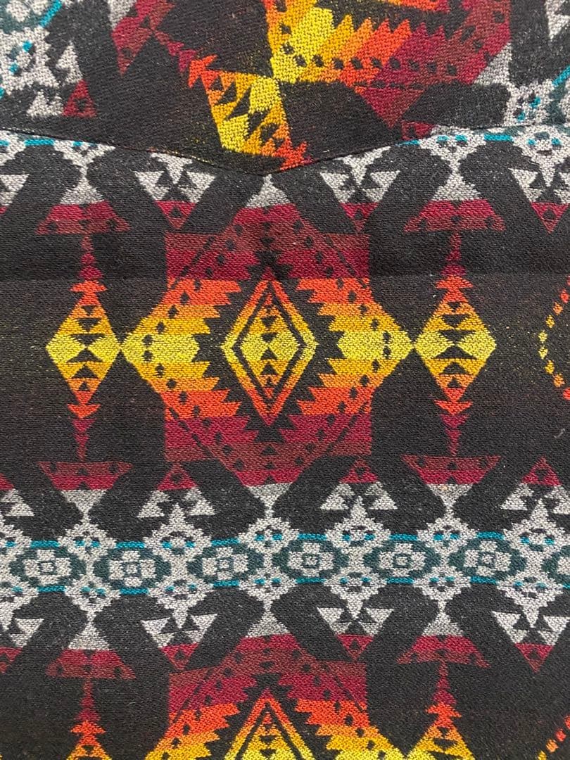 Pendleton Geometric Pattern Down Vest Stand Colla… - image 4