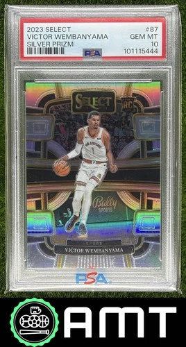 Victor Wembanyama RC PSA 10 2023-24 Panini Select Silver Prizm Spurs 5444