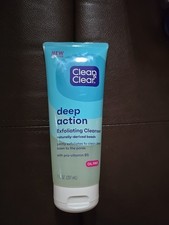 Clean  Clear Deep Action Exfoliating Facial Scrub Cooling Face Wash 7oz K73 
