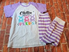 No Brand Easter Set Chillin Peeps Sz 3xl 7/8 7 8 Outfit Bunny