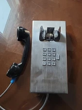 Quadrum Technologies Vandal-Resistant Steel Handset Prison Jail Corded Telephone