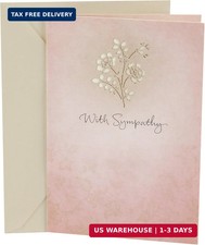 Hallmark Sympathy Greeting Card (Laser Flower)