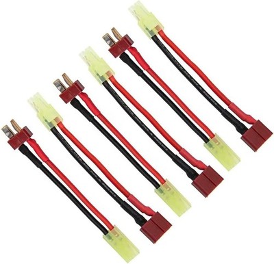 3 Pairs Mini Tamiya Connector to T Plug Male Female 16AWG Silicone Cable Wire