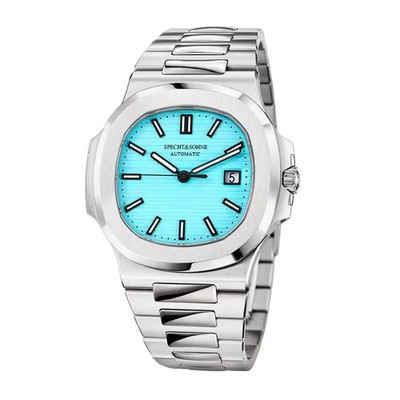 Specht&Sohne Automatic Watches Japan Mechanical Watch Relogio Turqoise 42mm