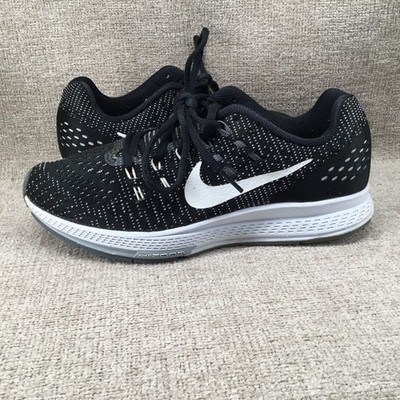 Nike Air Zoom Structure 19 Shoes Womens Size 7 Black Running Sneakers 806584-001