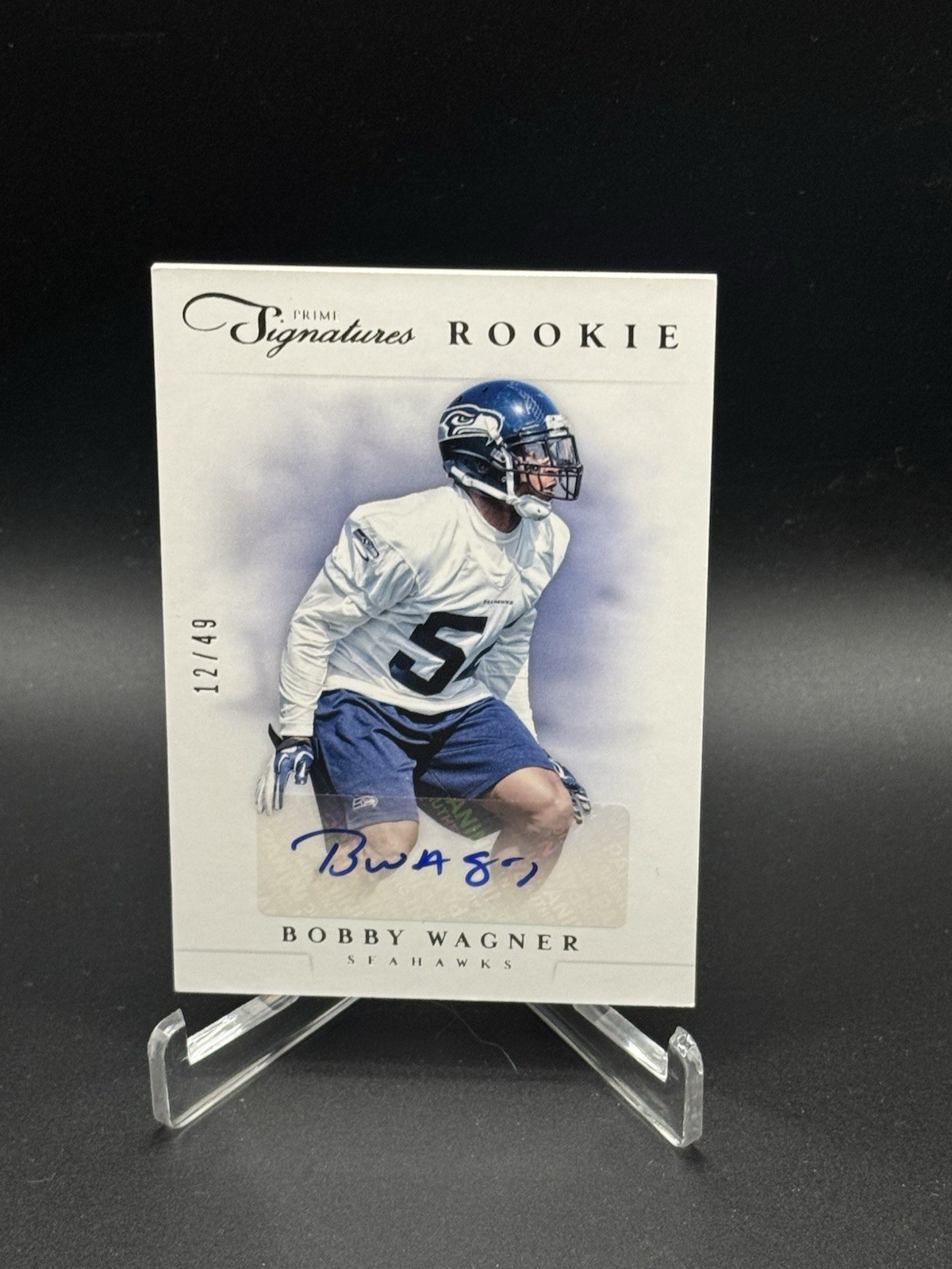 Bobby Wagner Panini Prime Signatures #176 Autograph-Silver