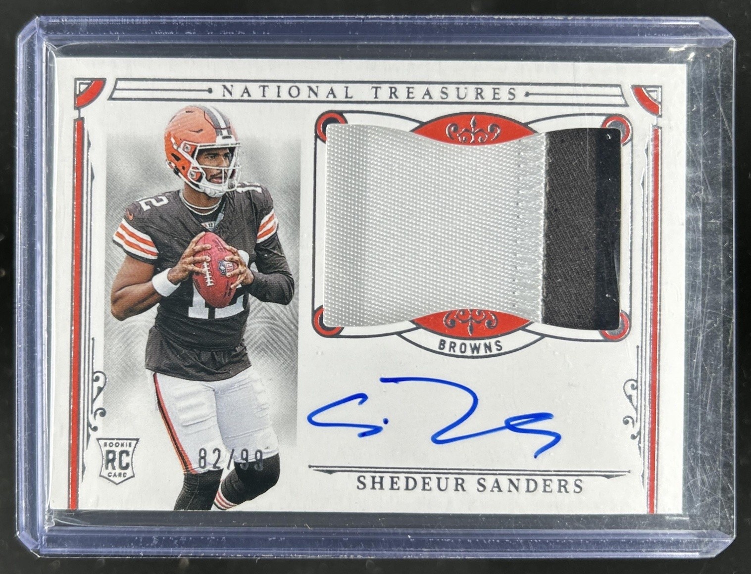 2025 Panini National Treasures Shedeur Sanders Rookie Patch Auto RC #/99 Browns