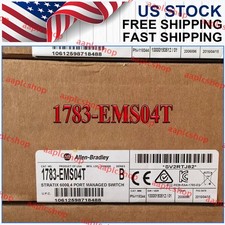 New Sealed NEW PLC 1783-EMS04T Ser B Ethernet Network Switch 1783 EMS04T