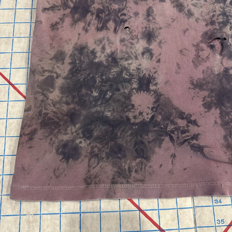 Camiseta 21 Pilots Clique Band Tour lavada desbotada buracos de alvejante esmagados média - Imagem 4 de 4