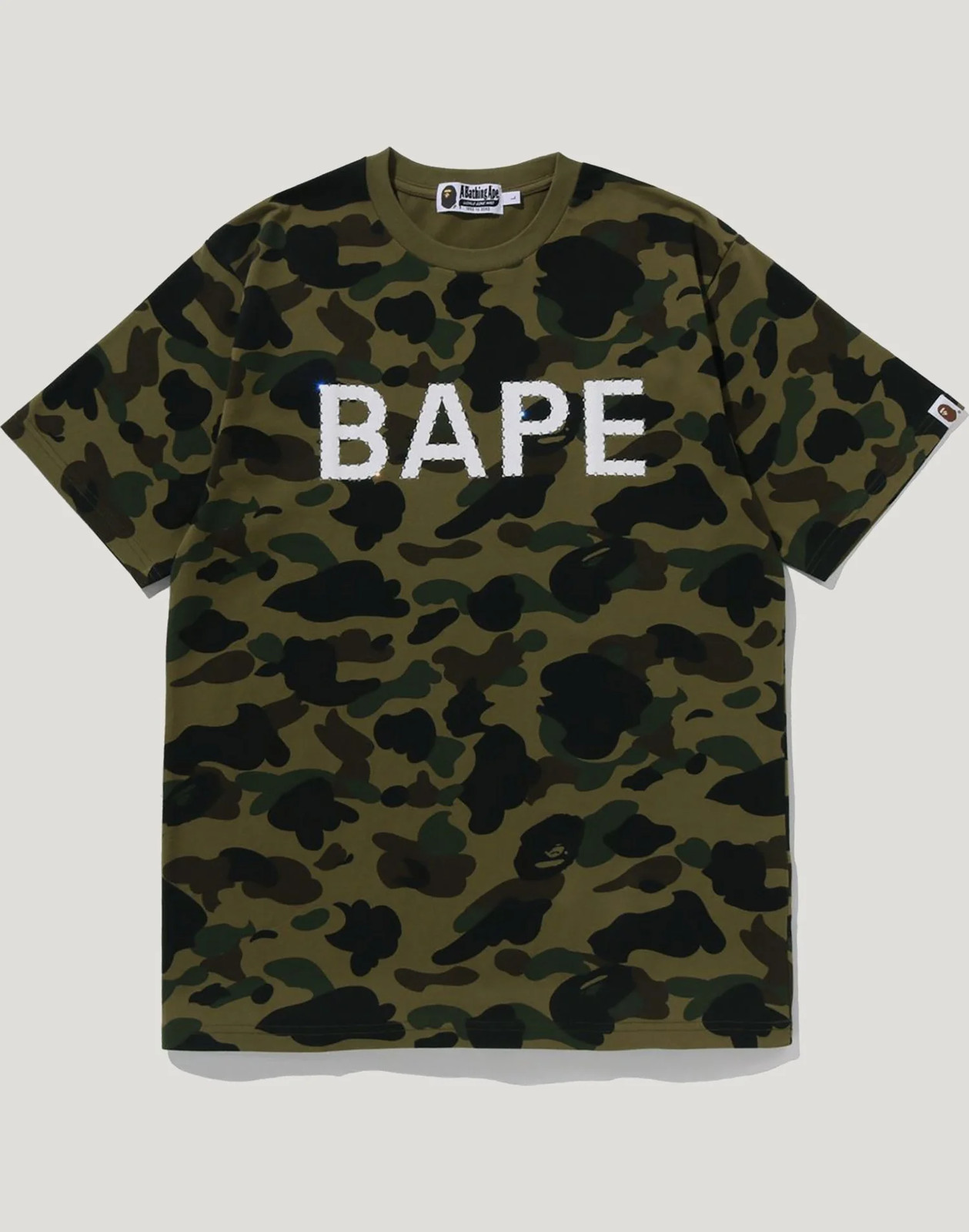 BAPE 1ST CAMO RHINESTONE TEE MENS Style 1L80-109-009_M Size M Tee New