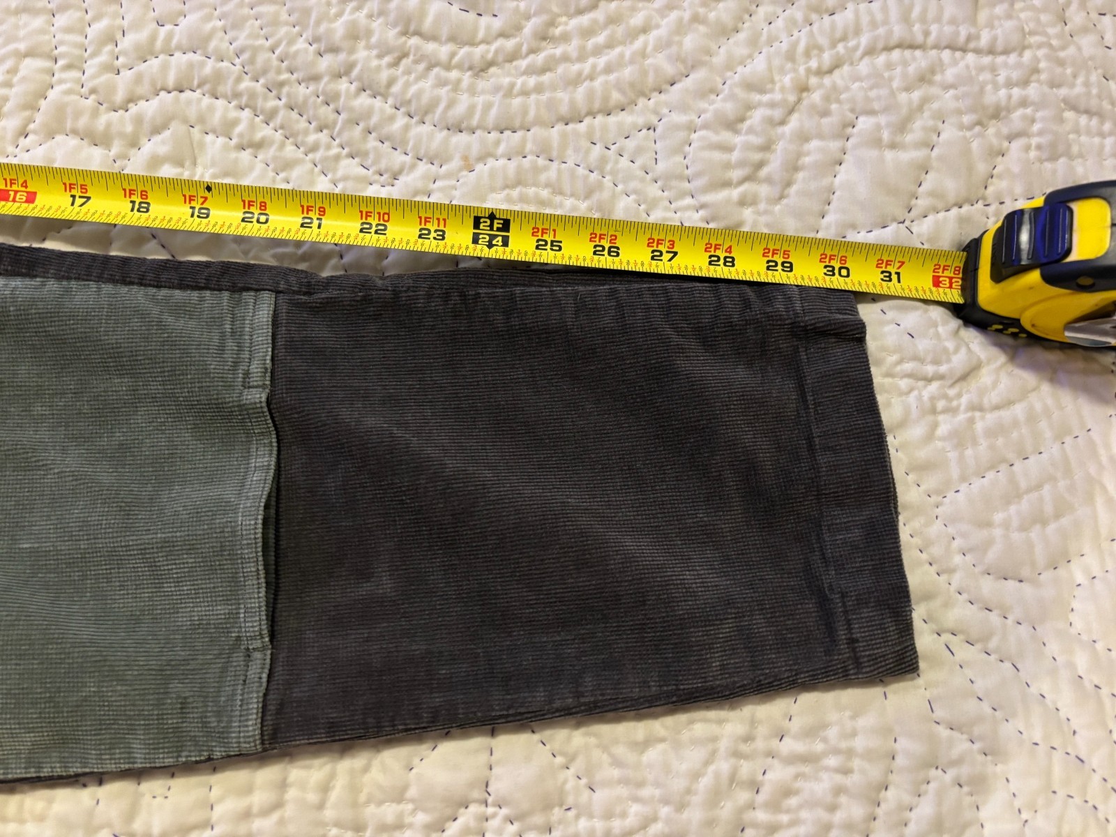 Live Stock Corduroy Double Knee French Workman Patchwork Cords Pants   34 x 30 image 9