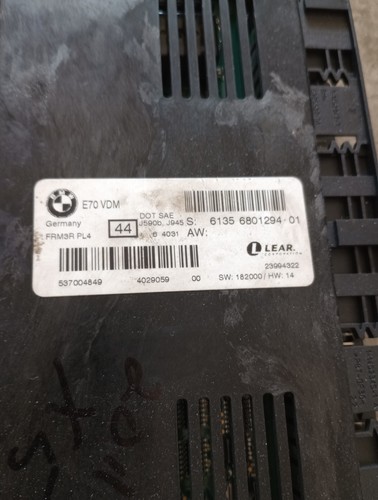 07-13 BMW E70 VDM E71 X5 X6 FRM3R PL4 Footwell Control Module BCM Body Lighting - Foto 3 di 5