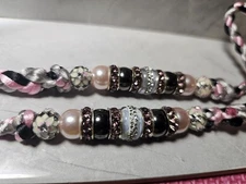 Dog Show Loop End Lead 35" 3mm Hand Braided Silk #8