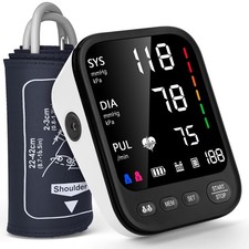 Blood Pressure Machine, Automatic Upper Arm Blood Pressure Monitor with 2x199...