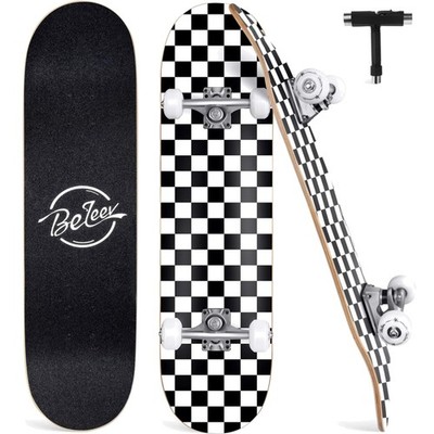 Skateboard 31x8 Zoll komplett Cruiser Skateboard Anfänger Kinder Erwachsene