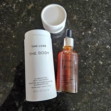 Tan-Luxe MEDIUM/DARK The Body Illuminating Self-Tan Drops 1.69 oz NIB! $60 MSRP