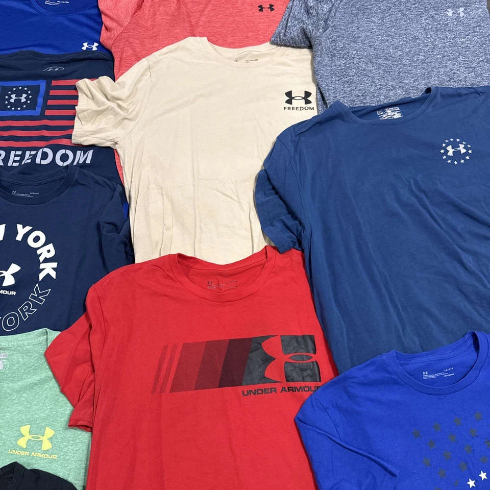 Lote de 5 Camisas Under Armour Para Hombre Heat Gear Camiseta Técnica Suelta Surtida Curada 2XL Foto 2 de 4