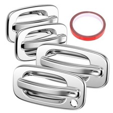 Chrome Door Handle Covers Compatible with  Suburban 99-06 Chevrolet Silverado