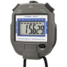 TRACEABLE 1051 Stopwatch, Count Up, 24 hrs, LCD 5CVT8