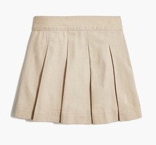 NWT J.Crew Crewcuts Girls Cotton Twill Skort Tan Cream Size 10