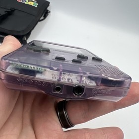 Nintendo Game Boy Color Handheld  - Atomic Purple GameBoy System CGB-001 - Case