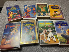 CHOOSE YOUR OWN LOT DISNEY CLASSIC MOVIES VHS TAPES CLAM SHELL