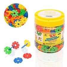 Smart-Planet 400 Steckblumen in Dose - Schneeflocken zum Stecken 3,3 cm - Kinder