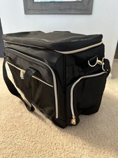 Rolling Teacher Bag with Wheels, Teacher Tote Bag with Detachable Trolley