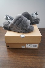 Brand New Ugg Fluff Yeah Slide - Size 5 Color - Charcoal 