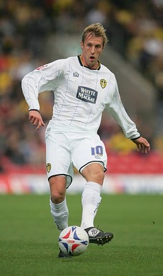 Rob Hulse of Leeds United at the Coca-Cola Championship match bet- 2005 Photo