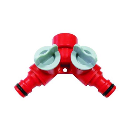 Presa rubinetto duplice con innesti rapidi - blister 2006 - 3 bl - IPIERRE - Foto 1 di 1