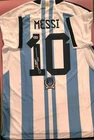 Lionel Messi Autographed Argentina Jersey Beckett COA Signed Soccer Memorabilia