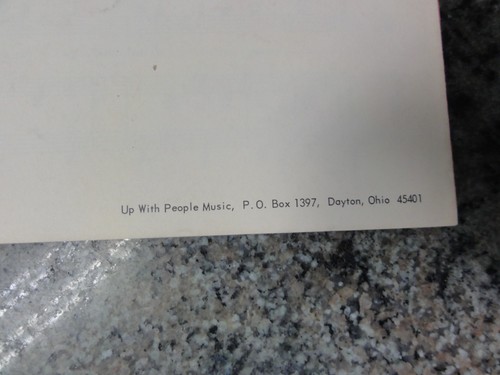 Up With People 2 pieces of Musical Sheet Music What Color is God's Skin 1965 - Picture 10 of 10