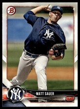 2018 Bowman Draft Matt Sauer New York Yankees #BD-184
