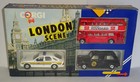 Corgi C1 London Scene (set 5) - Ford Sierra POLICE - Routemaster Bus Taxi