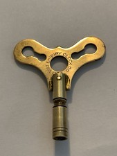Waterbury Clock Co Key Brass Winding Key USA Vintage