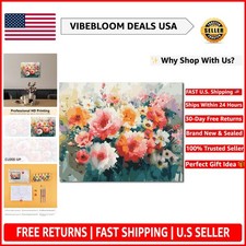 Elegant Hydrangeas Paint by Numbers Kit - 16x20 Canvas for All Skill Levels