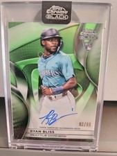 2025 Topps Chrome Black Ryan Bliss RC Rookie Auto Green #d 82/99