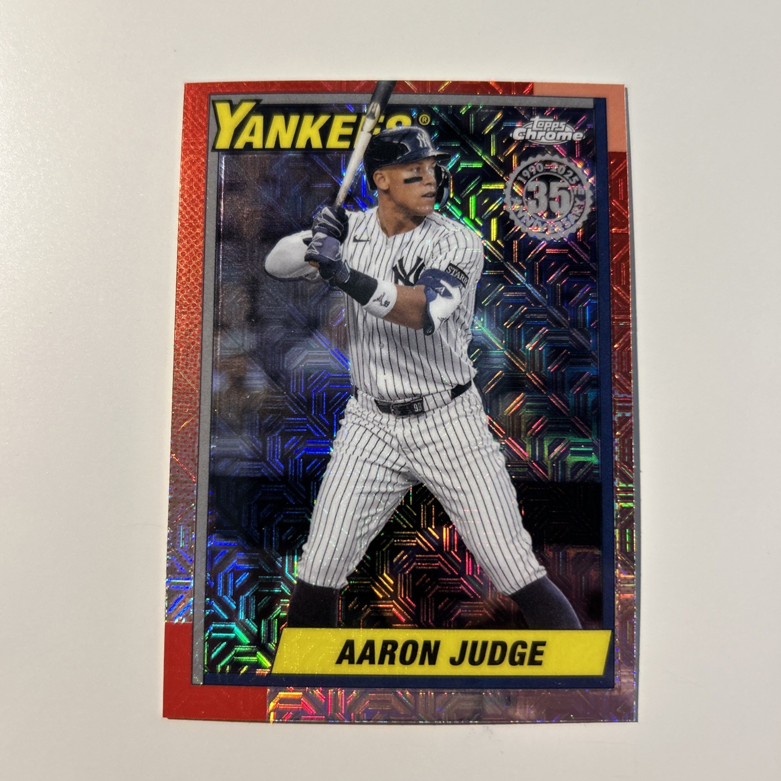 2025 Topps Update Series Aaron Judge 1990 Silver Pack Mojo Yankees MVP