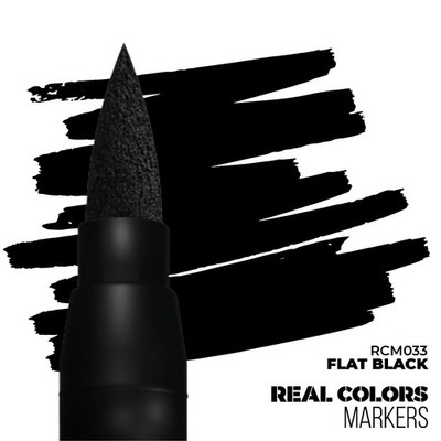 AK INTERACTIVE Real Colors Markers AKRCM033 - Flat Black