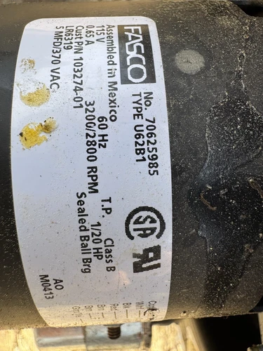 Fasco Inducer Motor 70625985 1/20hp  3200/2800 Rpm MAKE REASONABLE OFFER