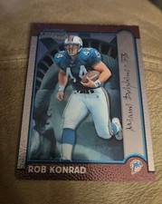 Rob Konrad 1999 Bowman Chrome Interstate Rookie Card #165 Dolphins RC Free Ship. rookie card picture