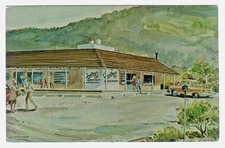 Postcard Dudley's Bakery & Restaurant Santa Ysabel California
